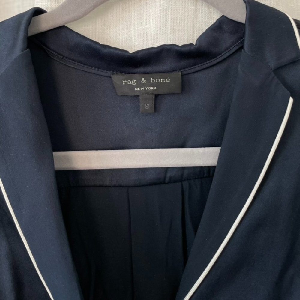 Rag & Bone Pajama Silk Top - Picture 3 of 4